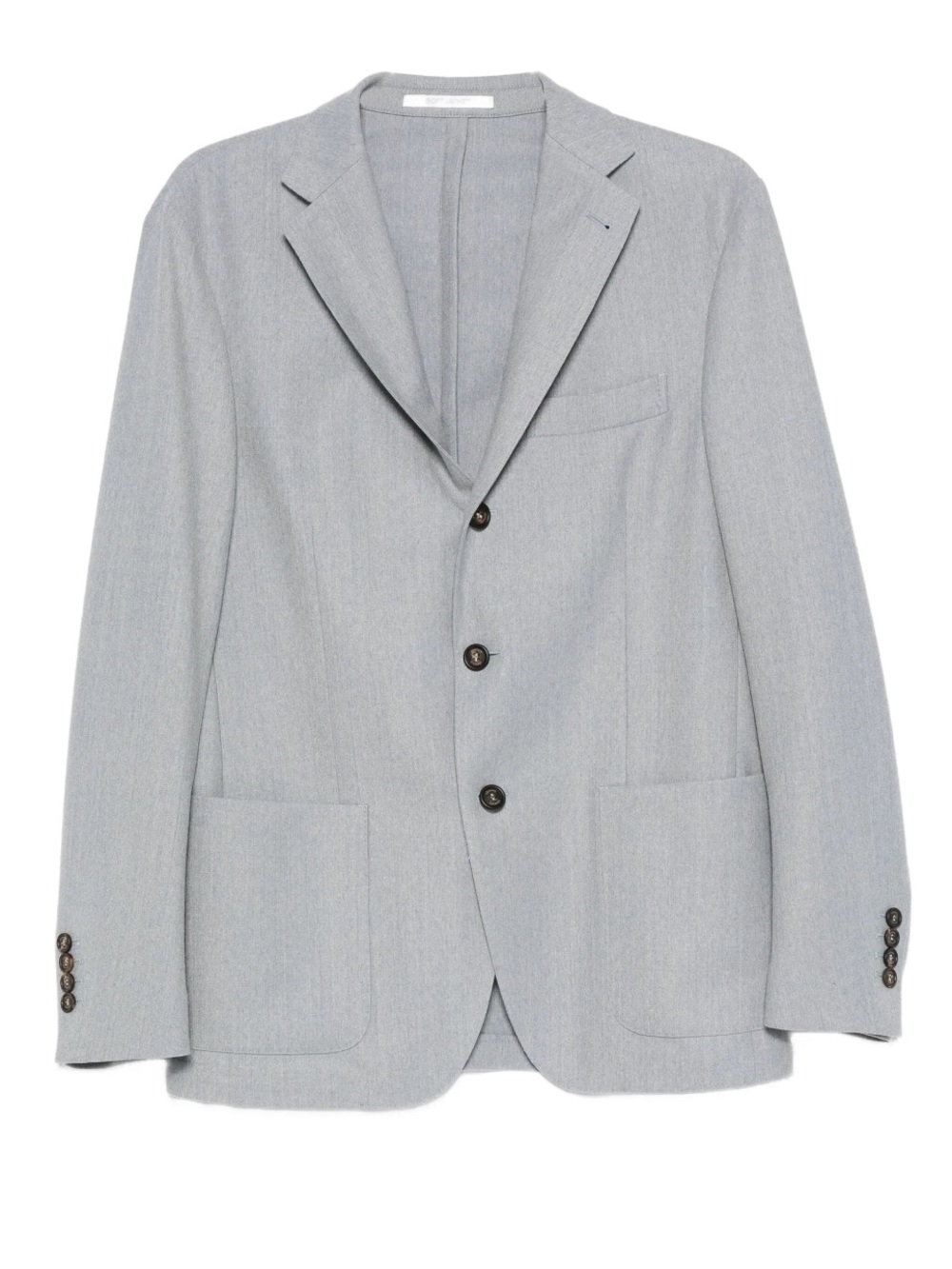 Eleventy Soft Jacket Stretch Wool Blazer Heather Gray IT Size 52